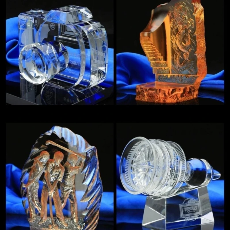 3D crystal model creative crystal commemorative gift ornament