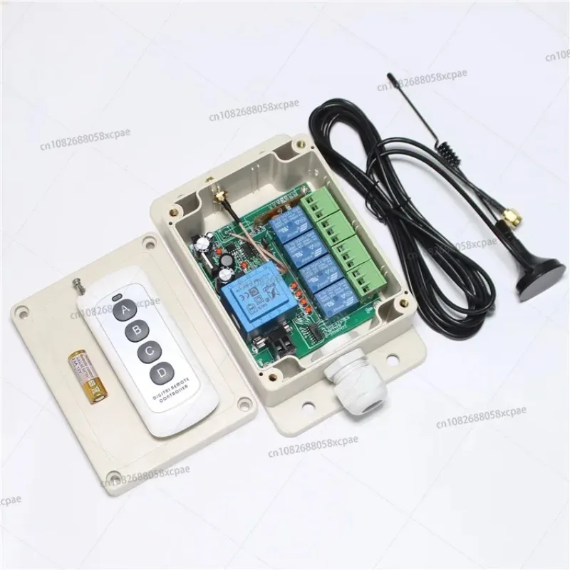 2034X water pump wireless remote control switch access control light remote control AC380V four-way relay