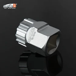 Fietsreparatiegereedschap Vrijloopwielverwijderaar Geschikt voor Shimano ®   Remschijfsysteemborgringen. Gebruik met 24/19 mm sleutel, 1/2 inch ratelsleutel.