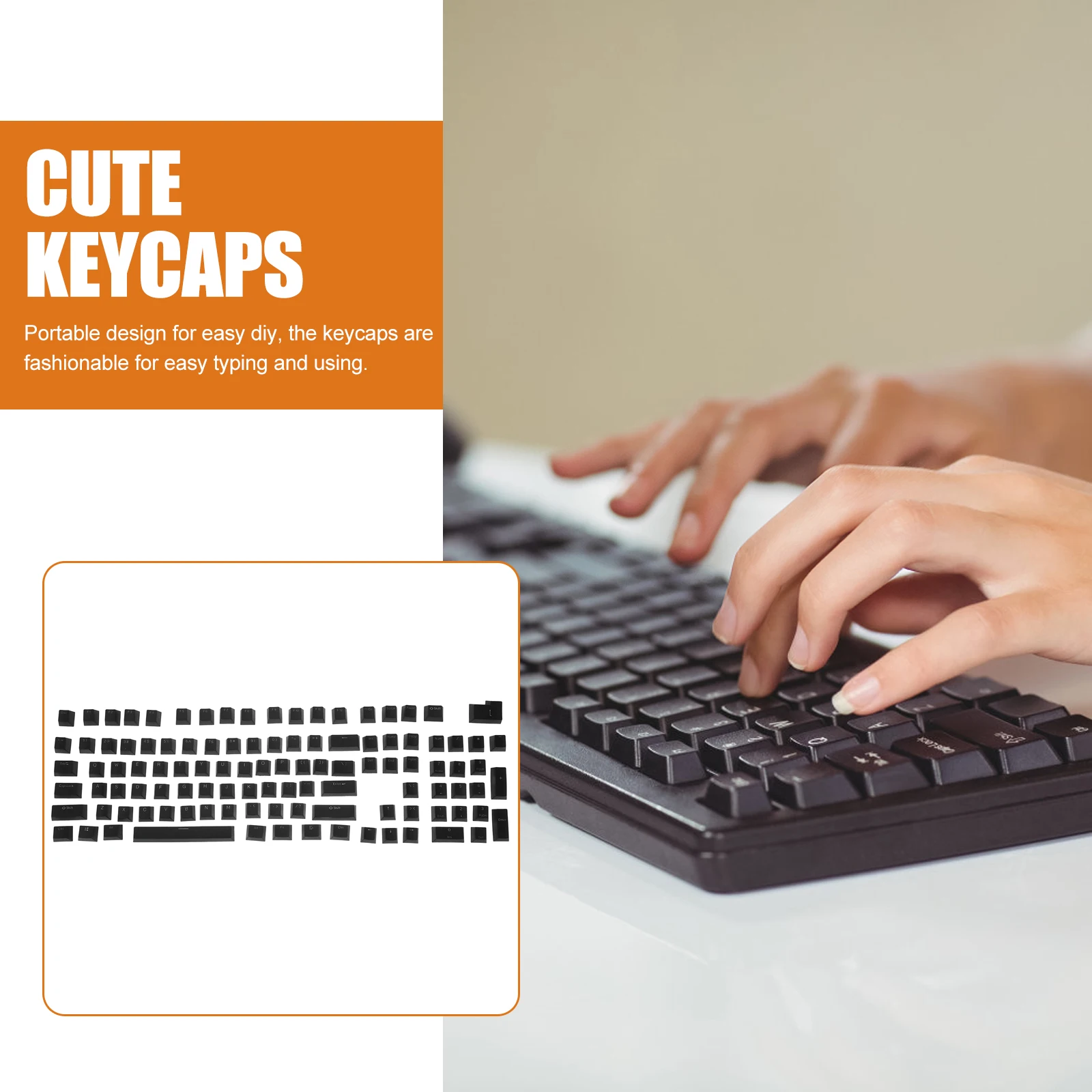 

Mechanical Keyboard Cap Cute Caps Keycaps for Keyboards Esc Black Accessories
