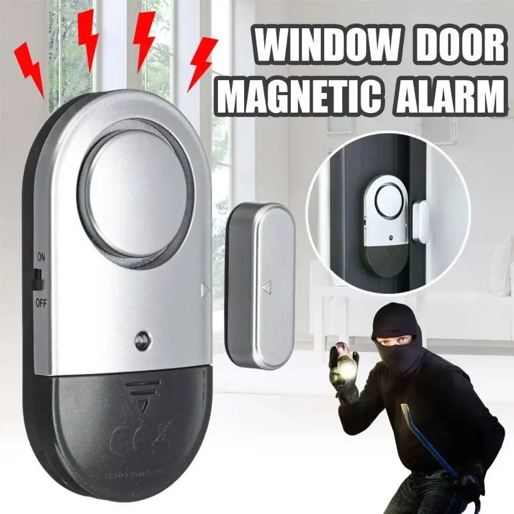 Allarme antifurto Allarme magnetico per porte e finestre Protezione di sicurezza Allarme antifurto 125 DB Sensori wireless per negozi di hotel domestici