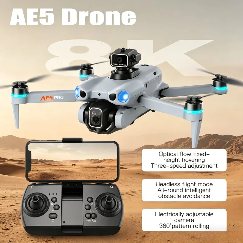 

Original New AE5 Pro Drone GPS Professional 8K HD Aerial Photography Remot Control Aircraft 5G HD Dual Camera Quadcopter Toy