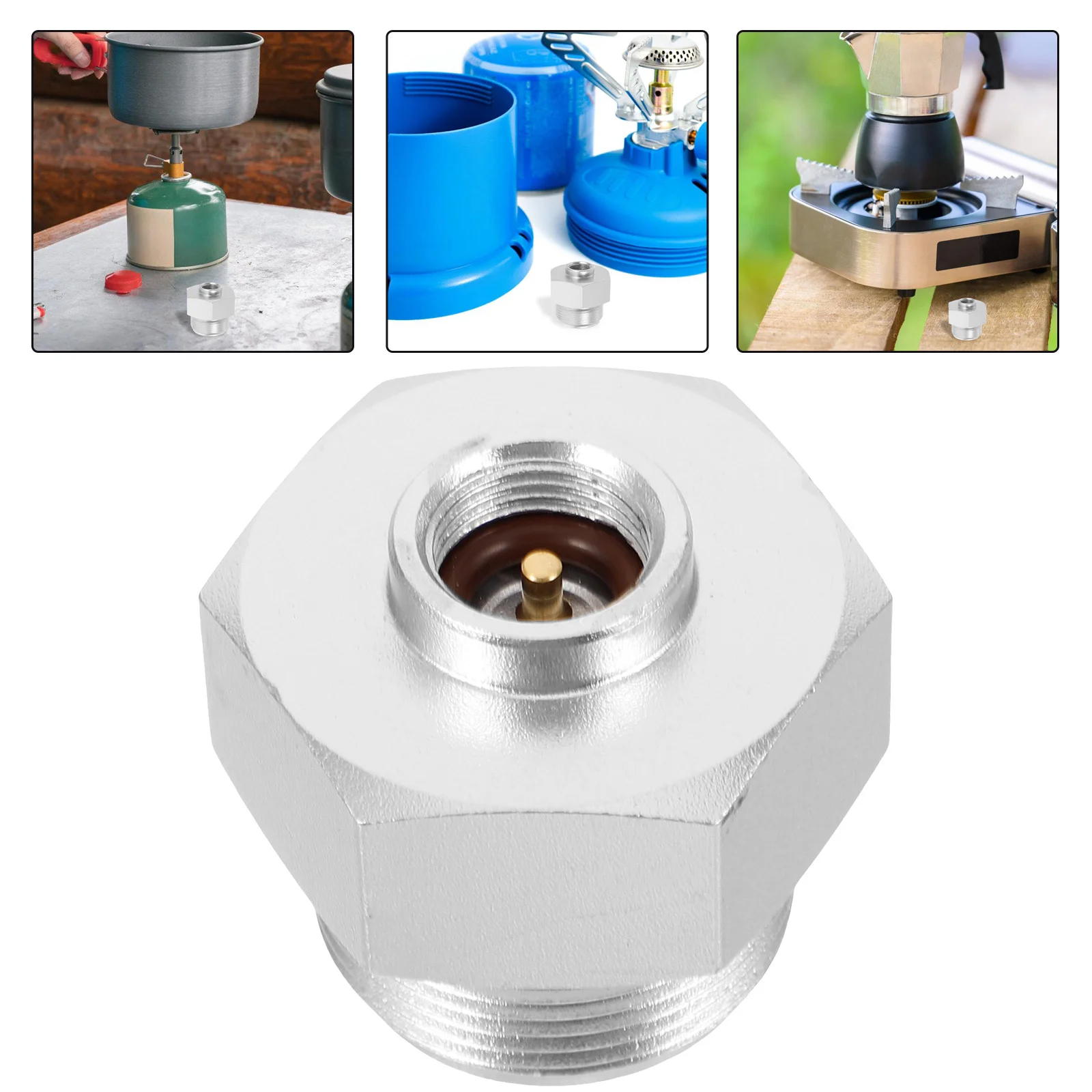 محول البروبان الاحترافي خفيف الوزن محول خزان الغاز المحمول للتخييم موقد نزهة شواء محول اسطوانة الغاز