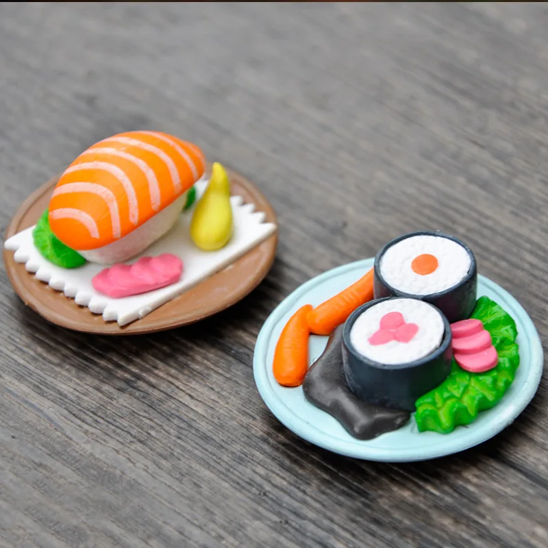 Miniature Candy Toy Sushi Model Cartoon Children Doll House Kitchen Play Toys Kids Gifts Desktop Decorative Decorations