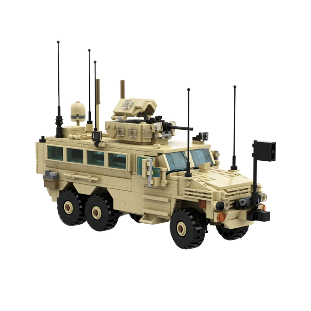 Gobricks moc RG-33L cat.2 mrap modelo blocos de construção conjunto brinquedos educativos jogo tijolo para crianças do miúdo presente aniversário juguetes