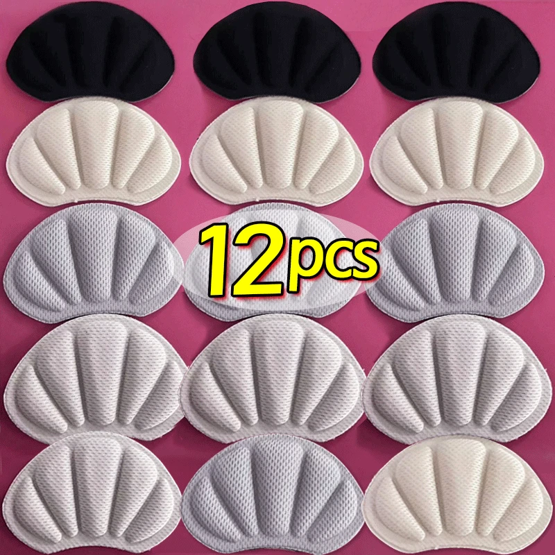 6pairs=12pcs Sport Running Shoes Insoles Adjust Size Heel Liner Protector Relief Foot Back Pain Patch Insert Sneakers Sticker