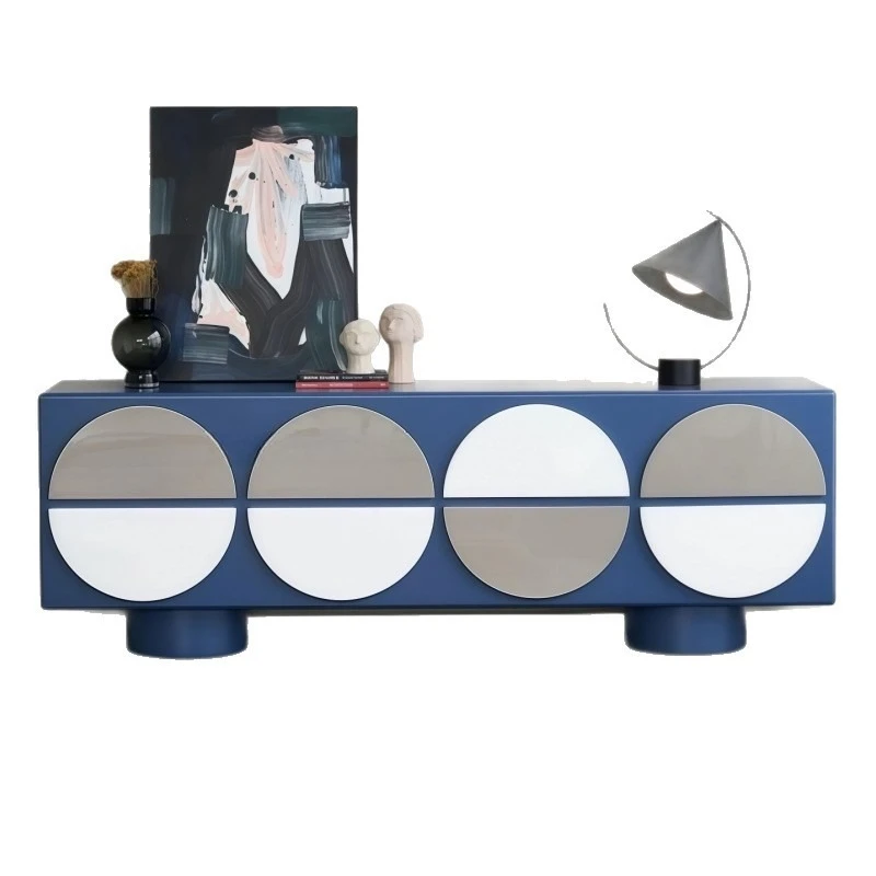 Simple paint TV Living room audio-visual Floor cabinet, TV cabinet Dining side  Locker Storage cabinet