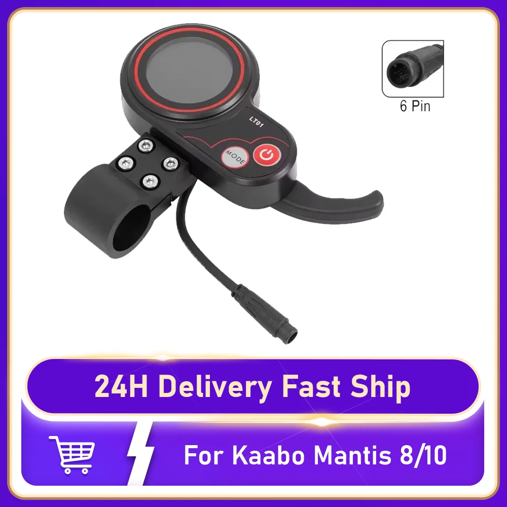 

36V-60V LCD Display 6PIN LT01 Display Thumb Throttle For Kaabo Mantis 8/10 Wolf Warriorx / Wolf Warrior11 Electric Scooter Parts