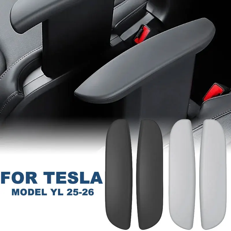 Second Row Armrest Protective Cover Car Handrail Protective Gloves for Tesla Model YL 25 - 26 Interior Mouldings Car Accessories