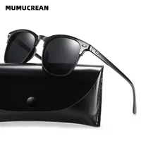 Nuevas gafas de sol polarizadas, gafas de sol clásicas Retro para hombre, gafas de sol para exteriores UV400, gafas cuadradas de plástico de tendencia