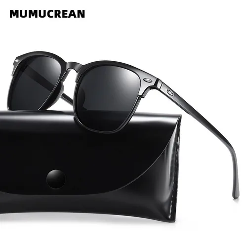 Nuevas gafas de sol polarizadas, gafas de sol clásicas Retro para hombre, gafas de sol para exteriores UV400, gafas cuadradas de plástico de tendencia