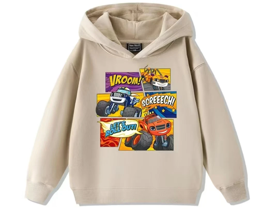 Nickelodeon 2026 Frühling/Sommer Kinder-Sweatshirt - Cyclone Battle Team - Bequeme und süße Oberteile für Jungen und Mädchen