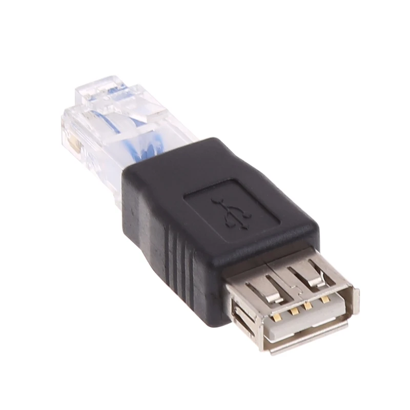 USB To RJ45 Adapter USB 2.0 Female To RJ45 Male Crystal Ethernet Adapter