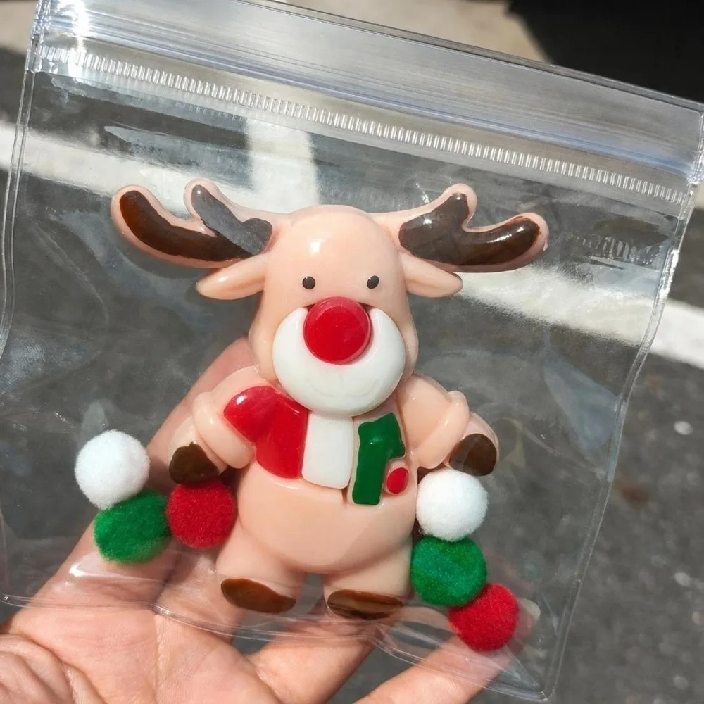 New Elk Christmas Squeeze Toys Star Soft Sensory Fidget Toys Slow Rebound Snowman Stress Relief Toys Gifts for Kids Adults
