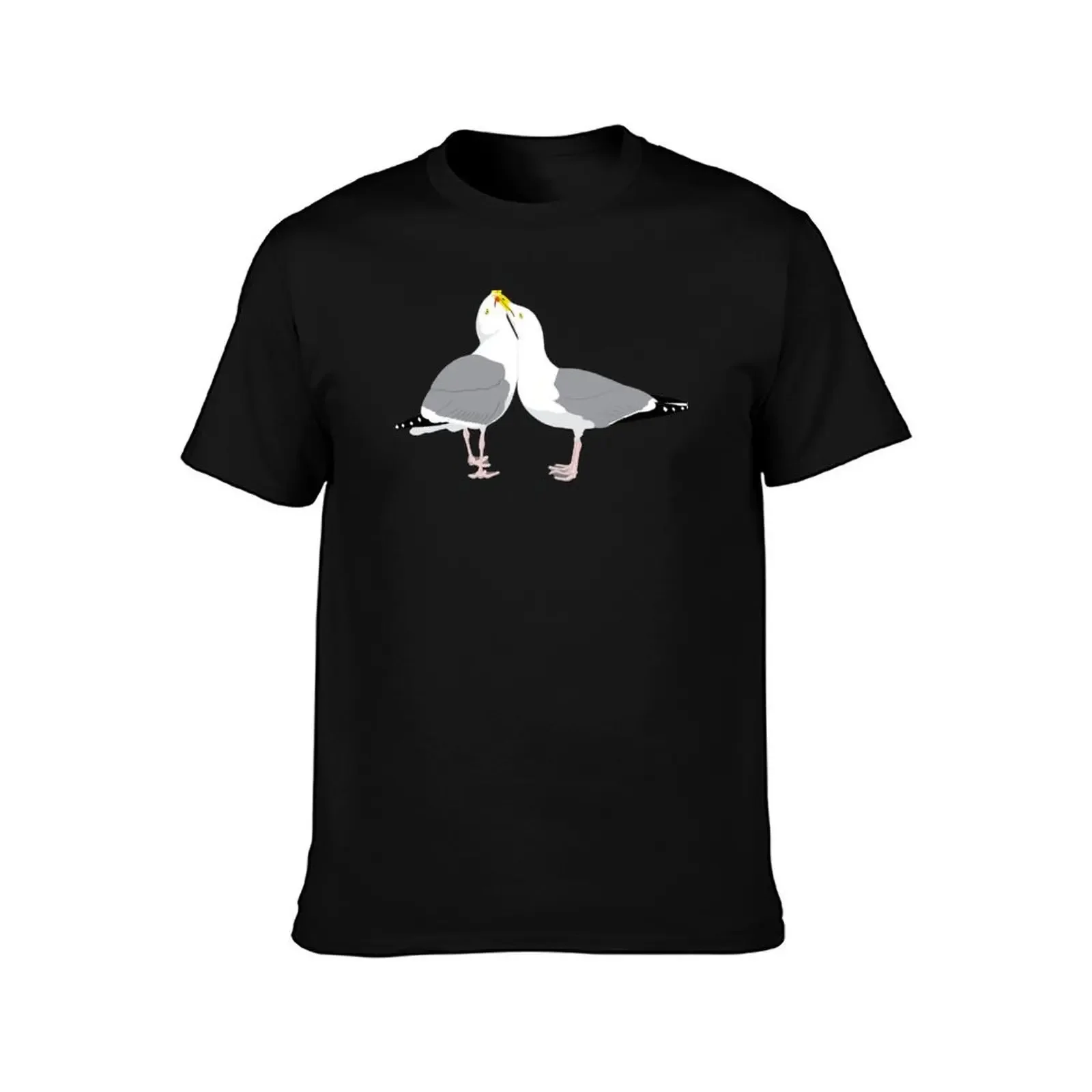 Herring Gull Couple T-Shirt oversize t-shirts man anime shirt plain white t shirts men