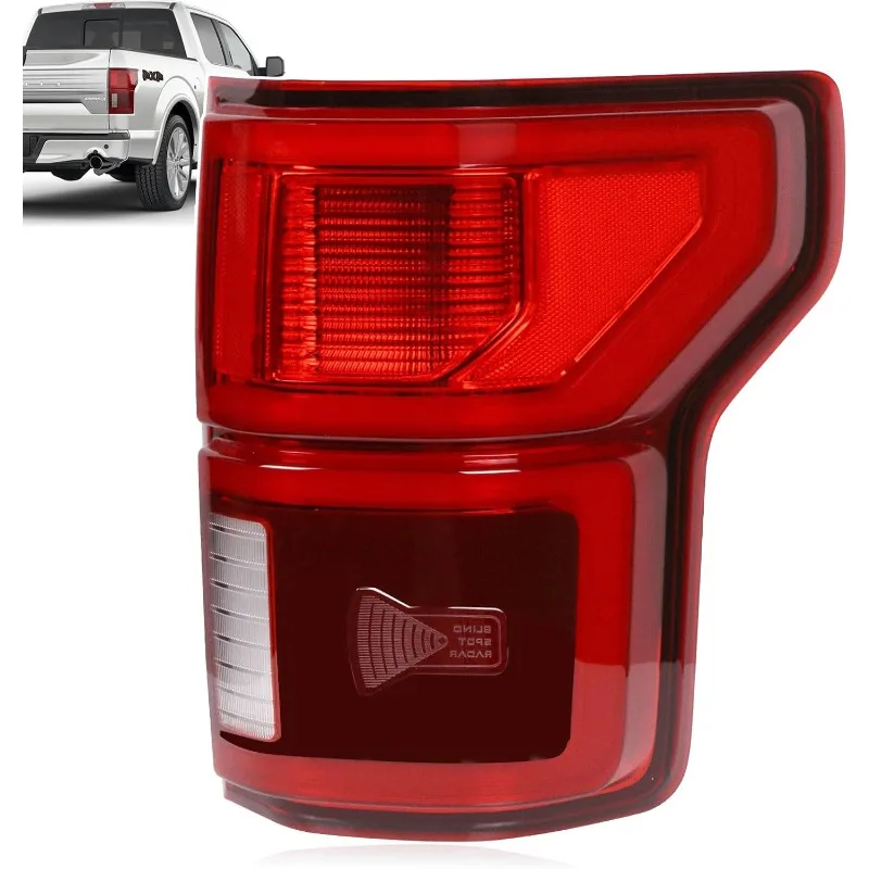 LED Tail Light with Blind Spot Compatible With Ford F150 2018 2019 2020 Right Passenger Side Taillight Rear