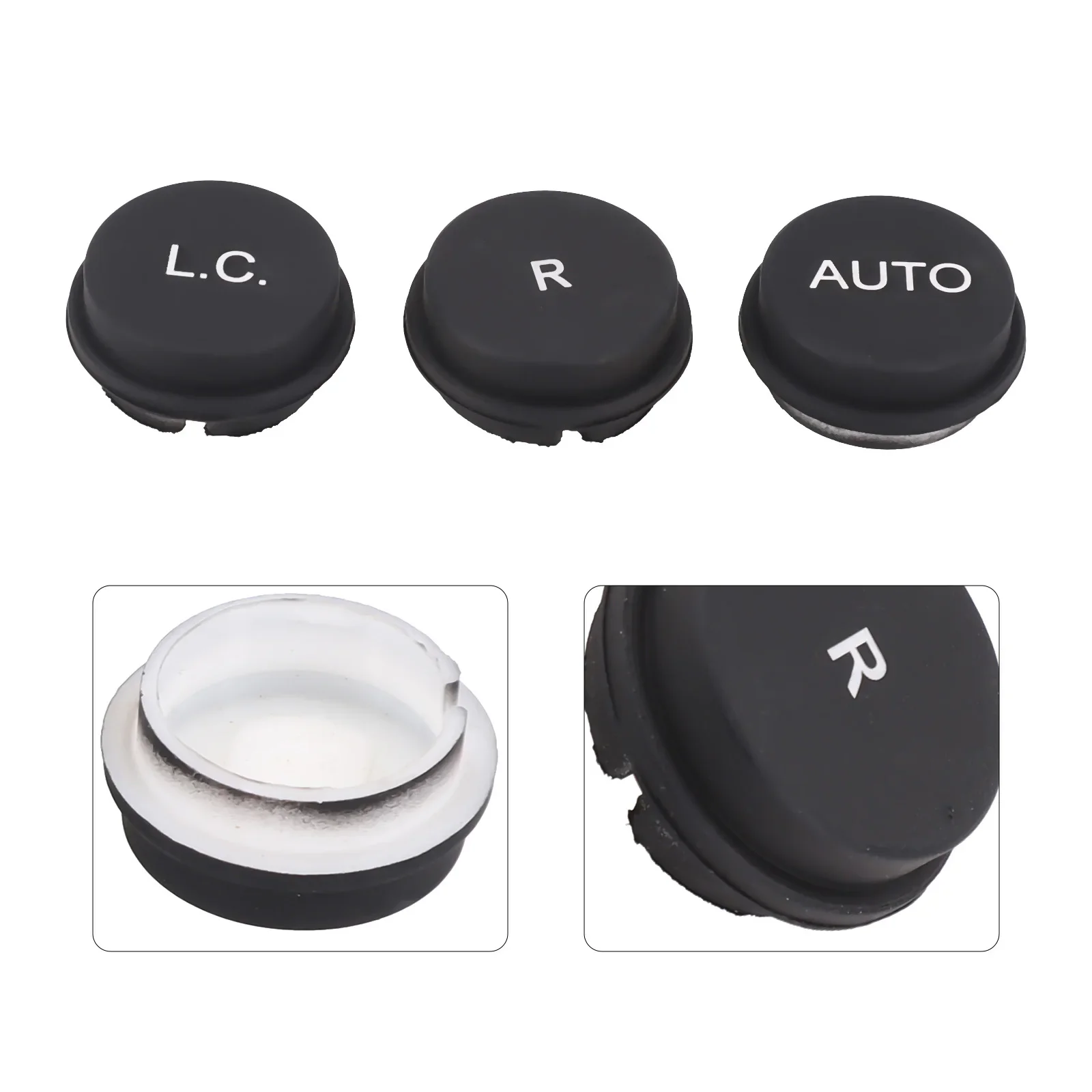 

3PCS Car Gearbox Control Dashboard L.C&R&AUTO Button Panel For Ferrari 430 612 599 F1 OE Part Number 81699200 Black Accessory