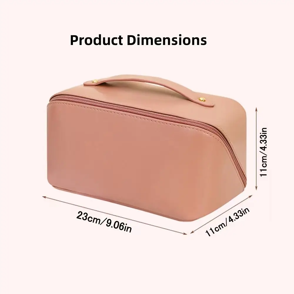 Customize Pu Fashion Women Pillow Cosmetic Bag Large Personalized Capacity Makeup Travel Organizer Zipper Bags Portable Tote