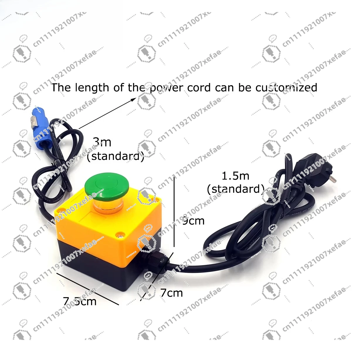Party Equipment Plastic & Metal Motorized Button Controller Press 1 Channel Trigger Box for Stage
