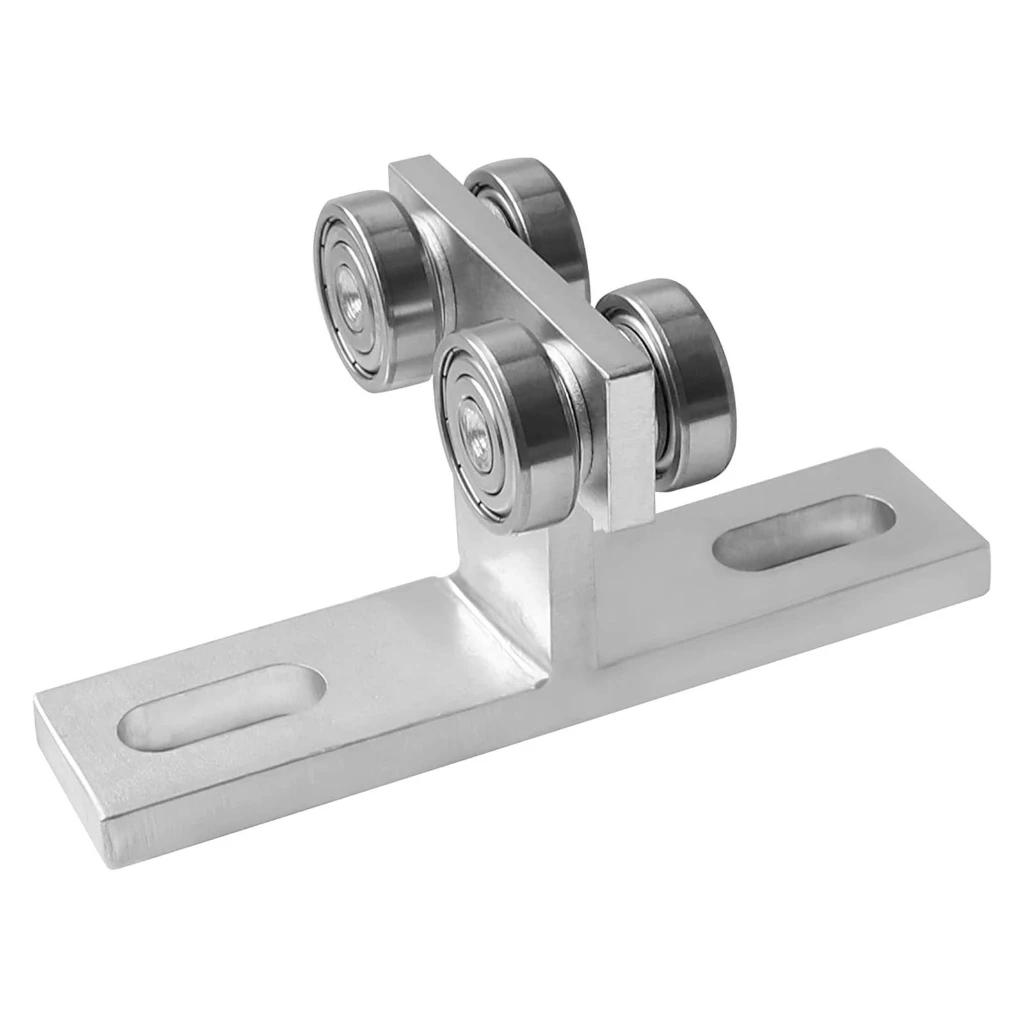 Heavy Duty Wheel Trolley Assembly Pulley Track Stable Performances,540lbs Weight Capacity Double Directional Movements
