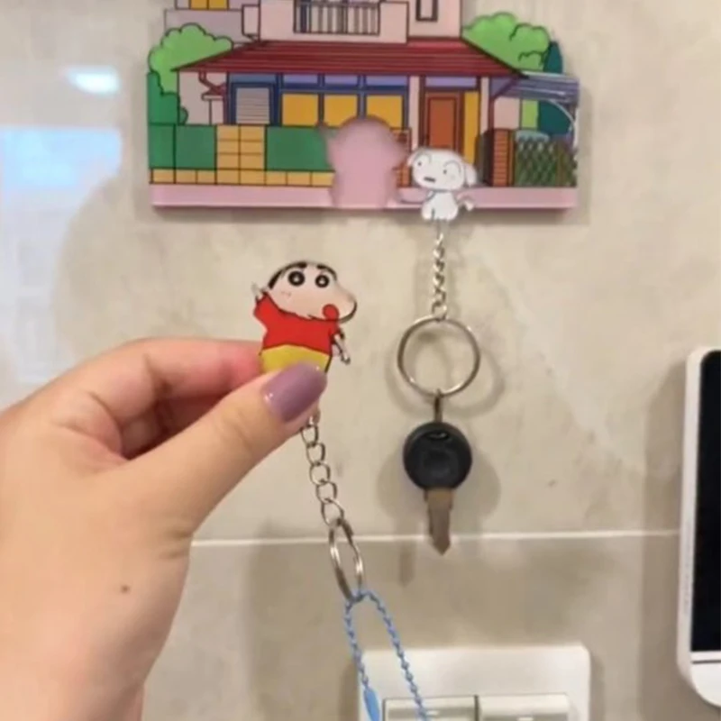 Kidsland Schattig Paar Sleutelhanger Opknoping Muur Accessoires Koelkast Sticker Huisdecoratie Opslag Animatie Afbeelding Cartoon