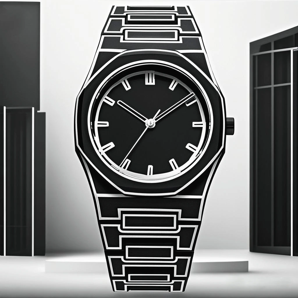 중동 크리에이티브 디자인 스케치 시계 남성용 쿼츠 시계 방수 만화 시계 핫세일 폭발적인 인기