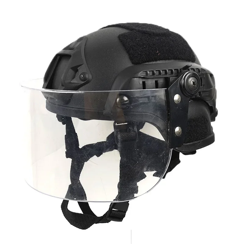 

Children's helmet, youth CS field, outdoor with protective face mask
