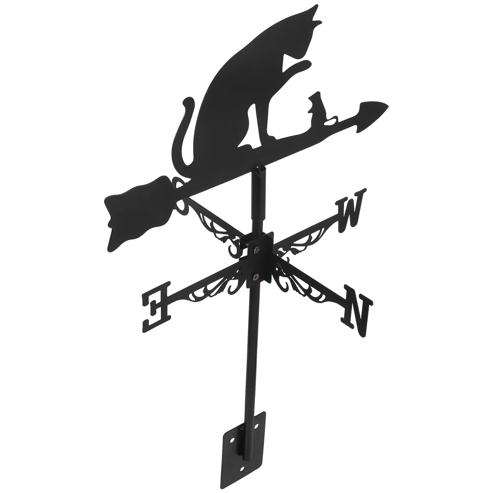 

Stainless Steel Cat Weathervane Yard Direction Indicator Durable Weatherproof Lawn Patio Decoration for Garden