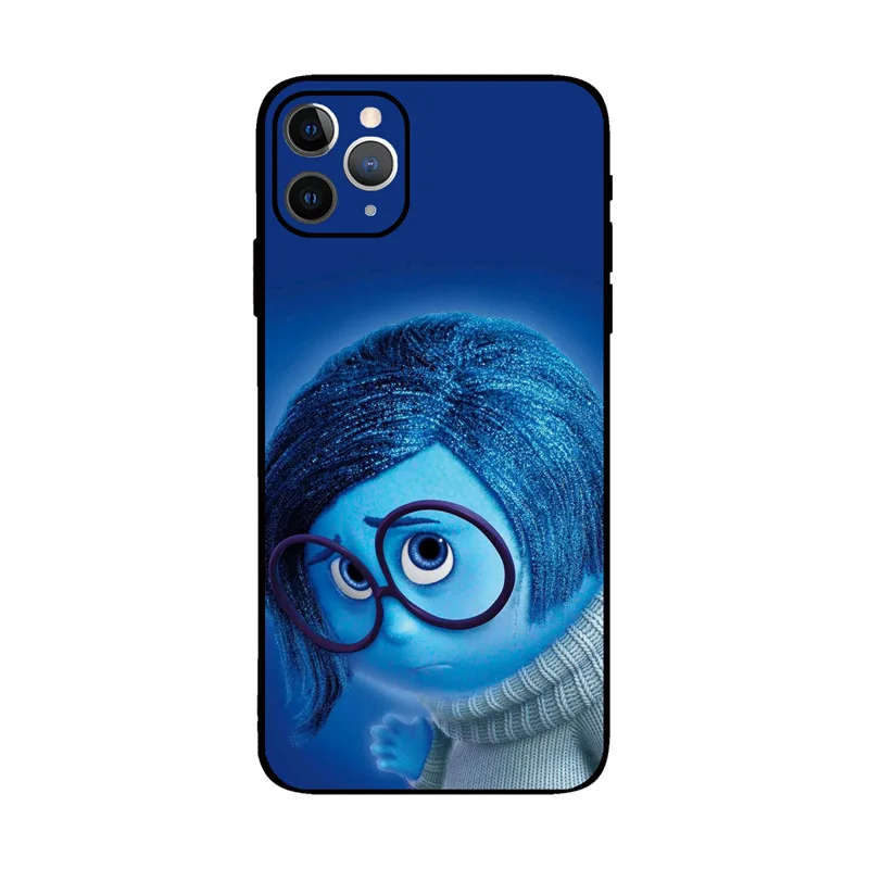 Disney Inside Out 2 Anime Figures Phone Case for iPhone 16 15 14 13 Plus Pro Max Jacket 13 All-inclusive Anti-fall Soft Cover