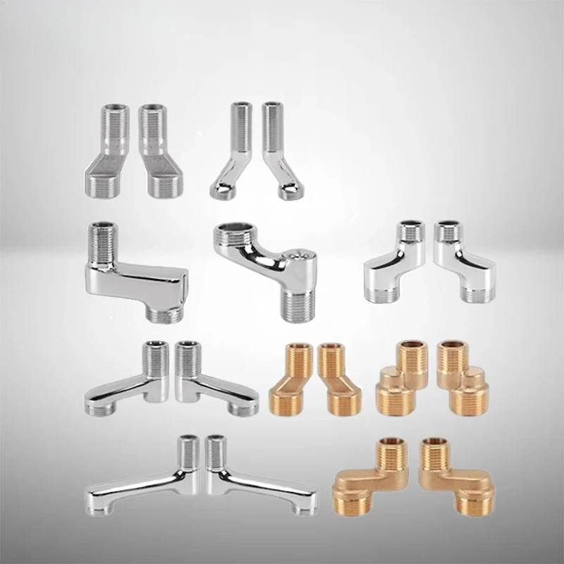 

1pc Metal Shower Bend Foot Flower Sillon Faucet Variable Diameter Bend Foot Joint Lengthened Tall Curved Corner Foot Accessories
