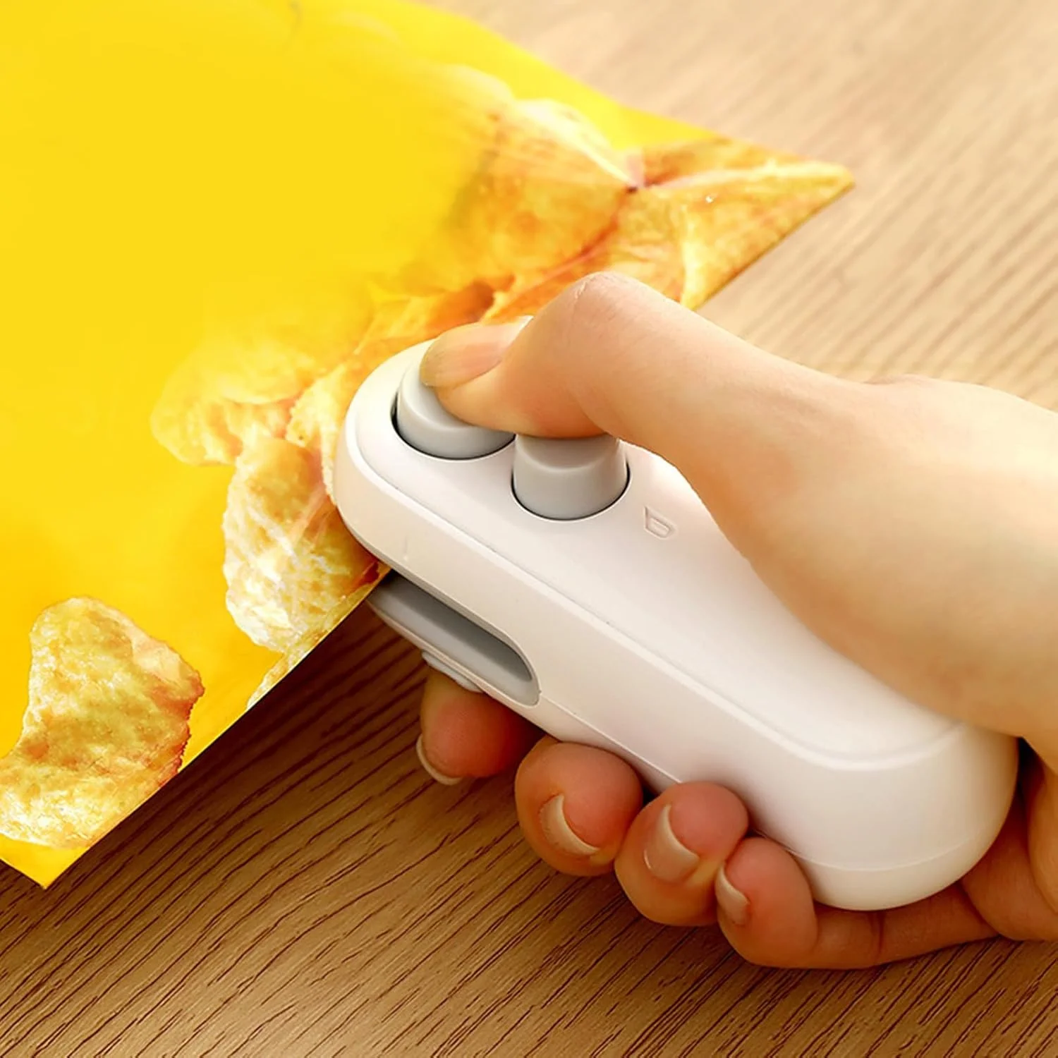 Mini Bag  Chip  Snacks Bag  Rechargeable Hand Press Type  Heat Vacuum  for Plastic Bags Snacks Food