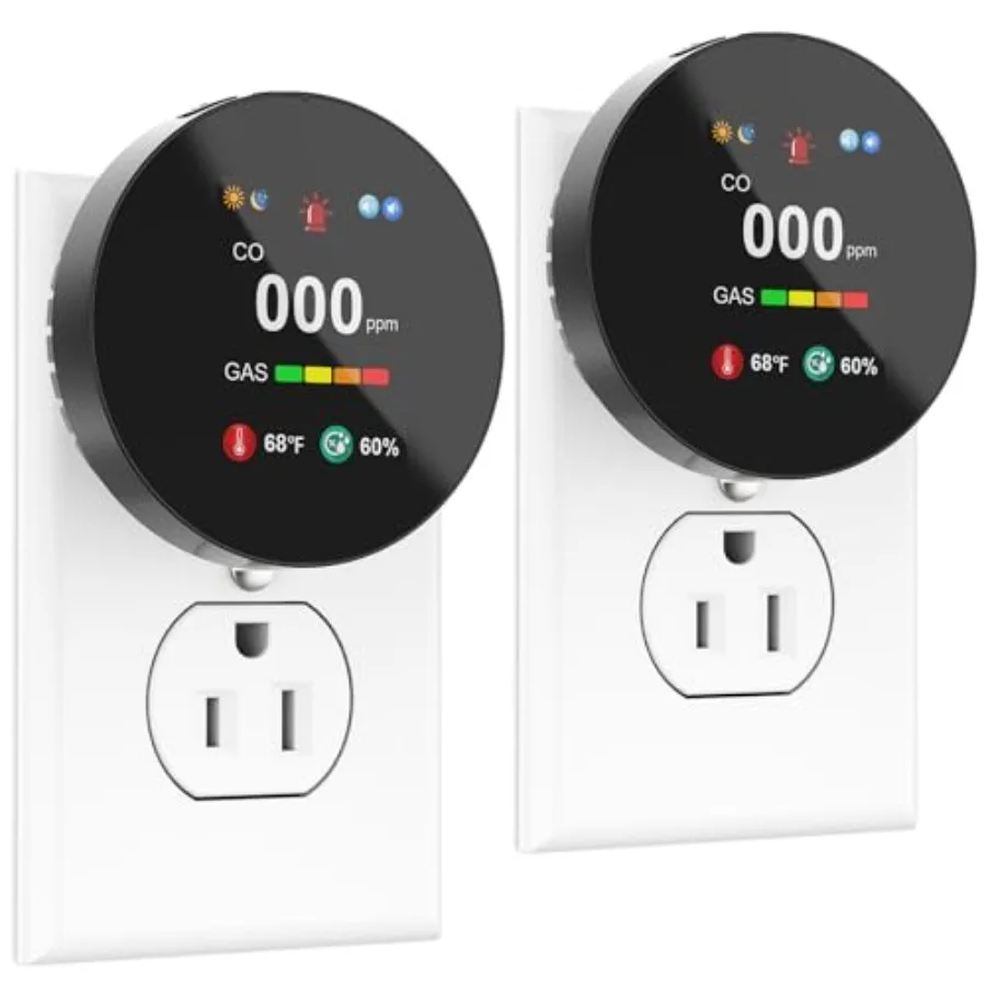 

Комбинированный детектор угарного газа и газа 4-в-1, сигнализация утечки природного газа и угарного газа, двойной датчик CO и газа D