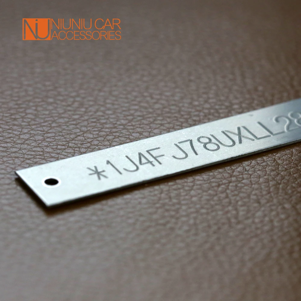 Stainless Steel Fully Engraved Frame NO. VIN Plate Serial Number Motorcycle Kawasaki Suzuki Honda Yamaha ALL