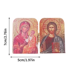 Christ decorative plaque Christ The Teacher And Virgin Of Kazan Catholic Orthodox Display Religious Gift