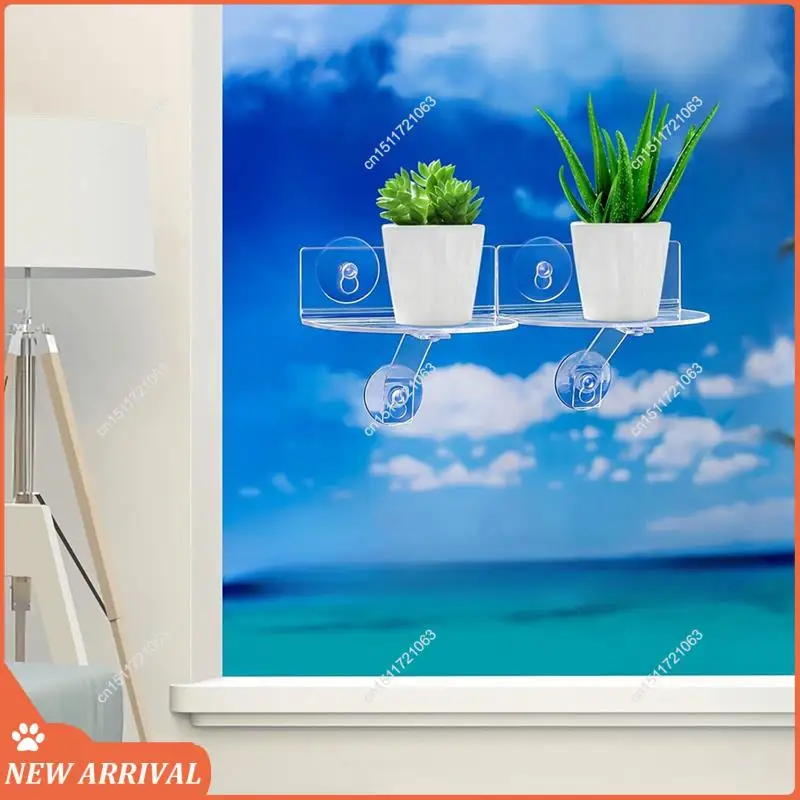 Emption!Clear Acrylic Window Plant Shelves With Suction Cups For Plants, Camera, Picture Frame