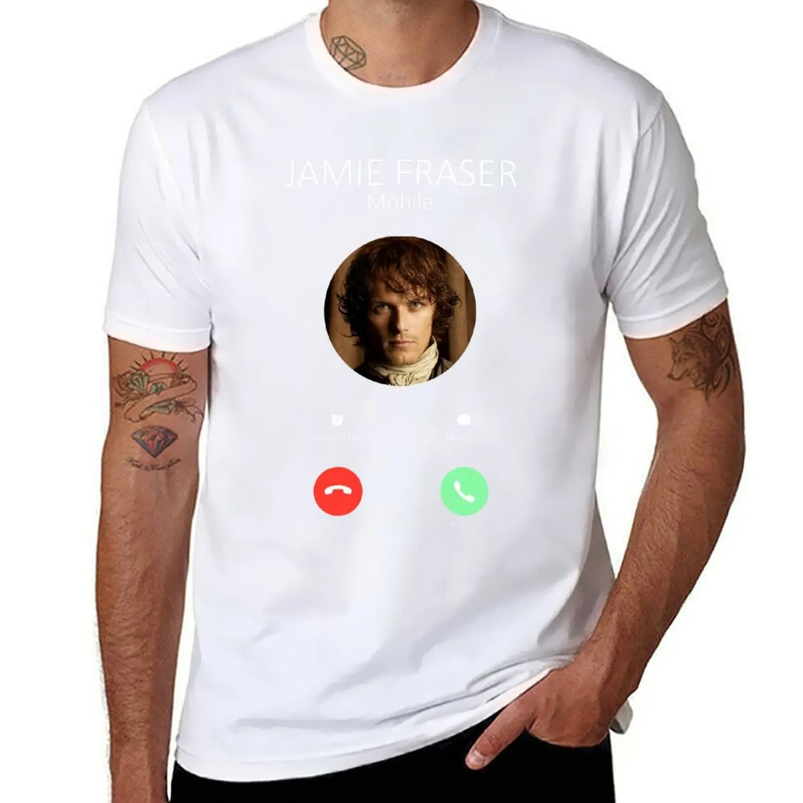 

Jamie Fraser Calling T-Shirt t shirt man designer cotton t shirt man T-Shirt