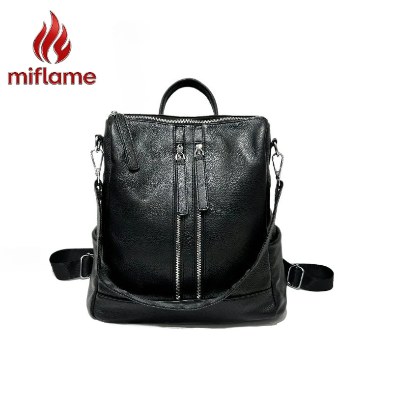 

Genuine Leather Backpack for Women Large Capacity Travel School Vintage Stylish Casual Daypack Top Layer Cowhide