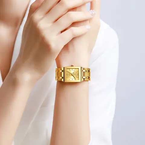 LIEBIG Lady Lyxiga Enkla Vattentäta Quartz Armbandsur Mode Damklockor Dam Elegant Rostfritt Stålarmband Tidsur 8 best sales klocka i rostfritt stål med baksida, vattentålig - №5