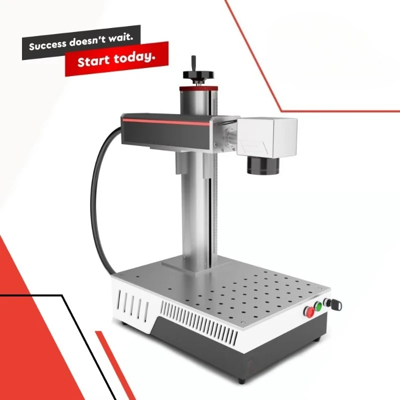 Automatic Fiber Laser Marking Machine With Conveyor Table For Titanium Part Number Marking Durable Marking Wholesale Supplier