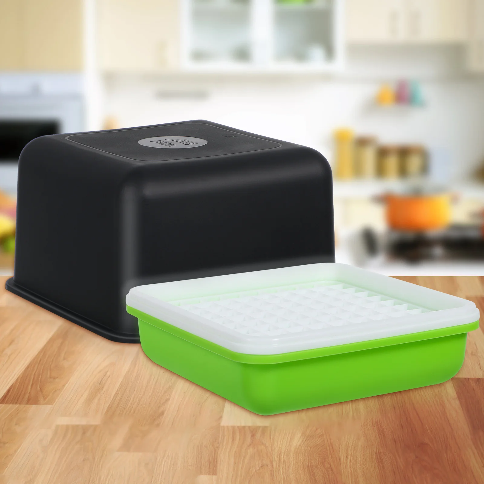 

1Set Peanut Sprouter Tray Nursery Pot Plastic Hydroponic Growing Tray Seed Germination Box Plant Starter Propagation Kit