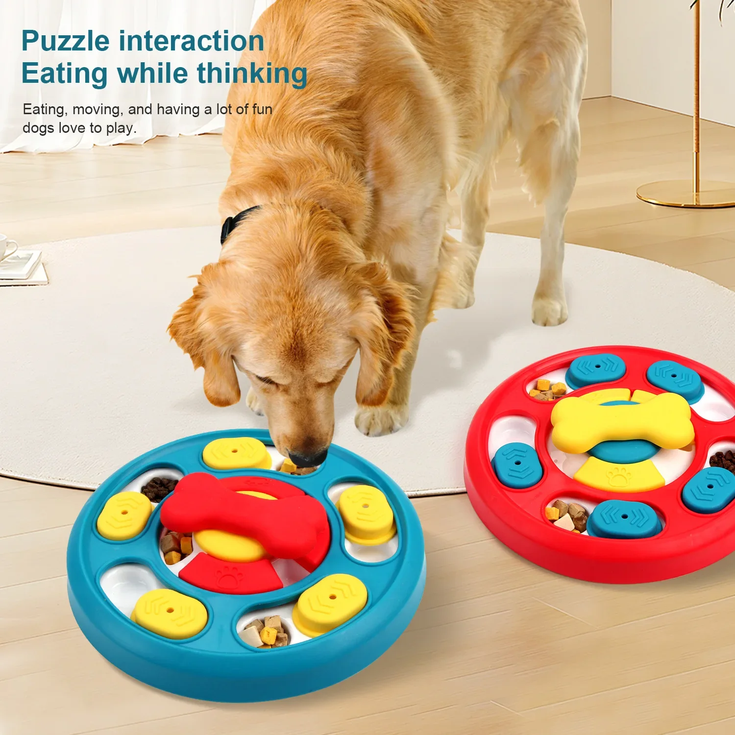 

New Rotating Slow Feeding Dog Bowl Bite-Resistant Training Educational Chew Toy Pet Toy