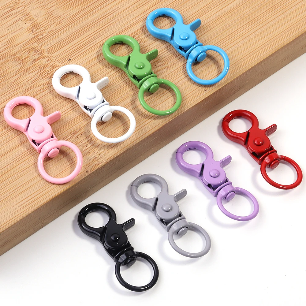 5 قطعة/الوحدة الملونة قطب مشبك قفل السنانير المفاتيح سبليت حلقة رئيسية موصل لحقيبة مفتاح سلسلة DIY بها بنفسك مستلزمات صناعة المجوهرات #5