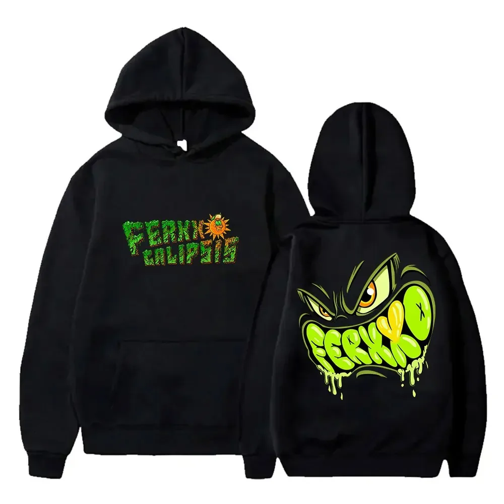 

Ferxxo Feid Hoodies Merch Women Men Fashion Casual Hooded Sweatshirts Streetwear Long Sleeve Pullover