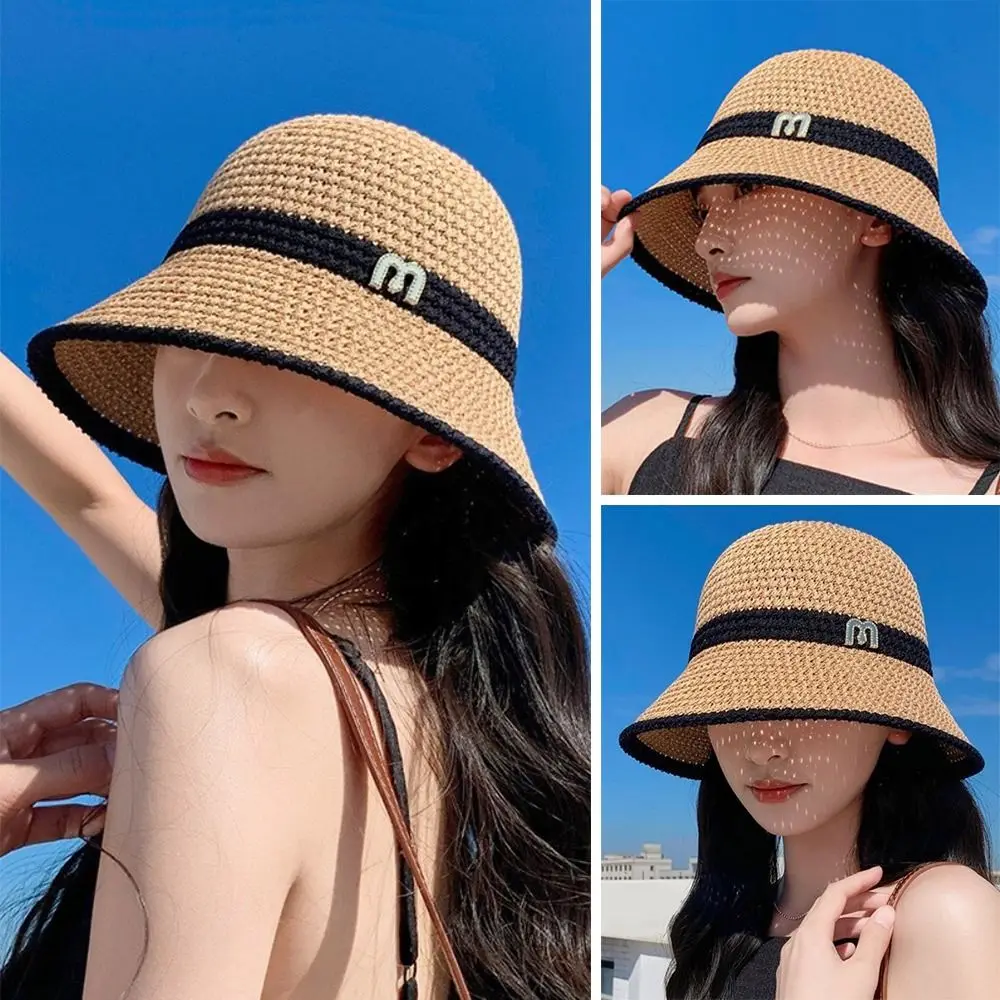 Big Visors Breathable Bucket Hat Cotton Linen Fisherman's Hat Beach Cap Women Girls
