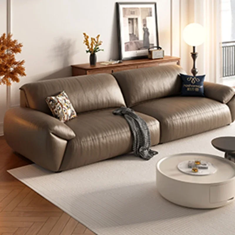 

Nordic Fancy Brown Sofas Designer Relaxing Lounge Armchair Lazy Sofas Recliner Daybed Muebles Para Salas Modernos Furniture