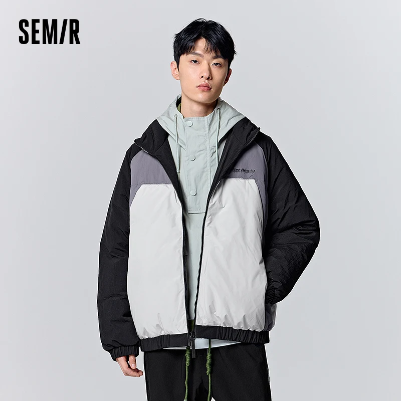 Semir Down Jacket Men 2023 Winter New Warm Oversize Comfortable Fashion Sports Jacket