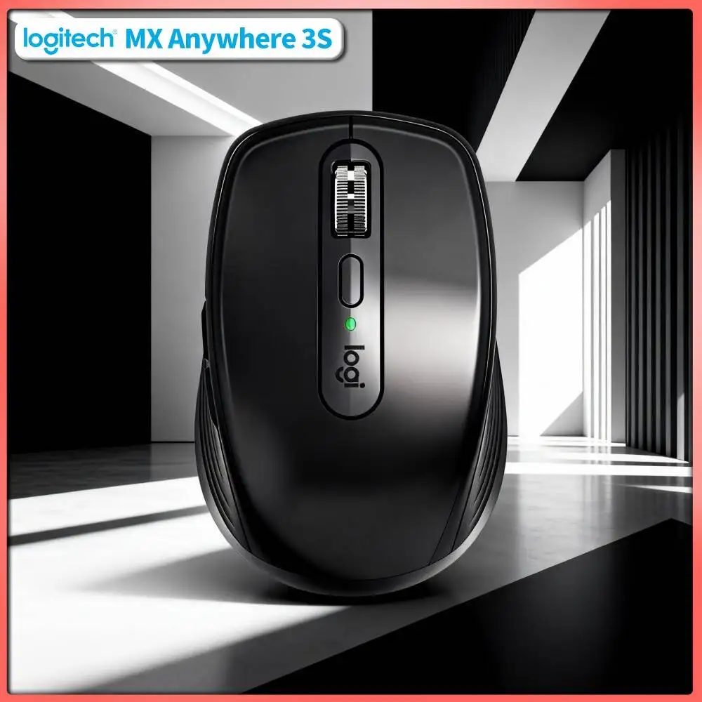 Wireless MX Anywhere 3S Mouse - 8K DPI 3-Device Bluetooth Hyper-Scroll Great for Floral Design Team Meeting Project Discussion