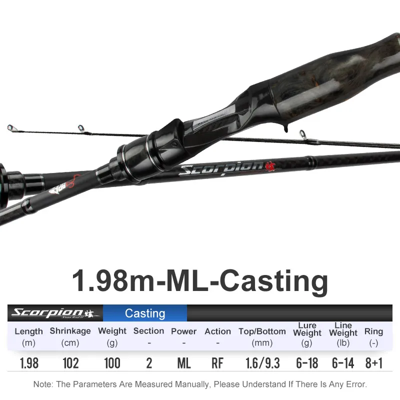 Obsession TEASER 1,98 m-2,28 m Spinning Casting Angelrute UltraLight Carbon Fiber Rod Pole 2 Abschnitt Fuji Teil Angelrute angelgerät 9