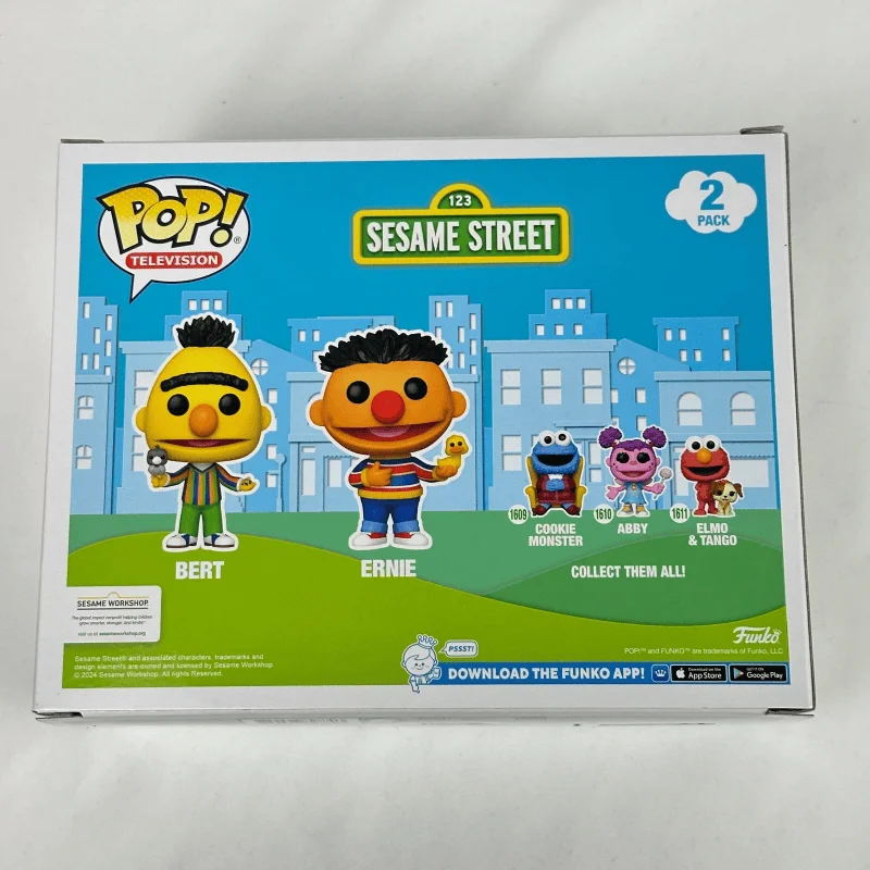 شارع سمسم بيرت وإرني 2 حزمة Funko Pop الفينيل عمل النموذج الأصلي تحصيل النحت الدمى ديكور Q VersionToys الهدايا