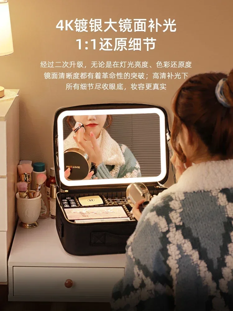 

exquisitely beyond compare Portable And Large-capacity Makeup Artist Makeup Case